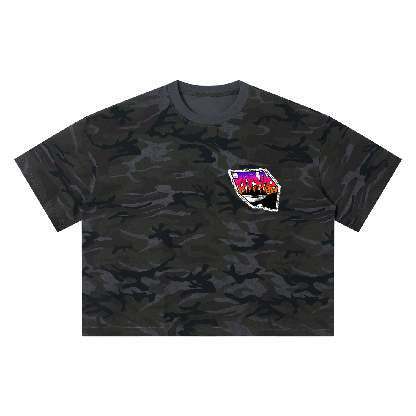 "Cave Country" Unisex Camo Boxy T-Shirt