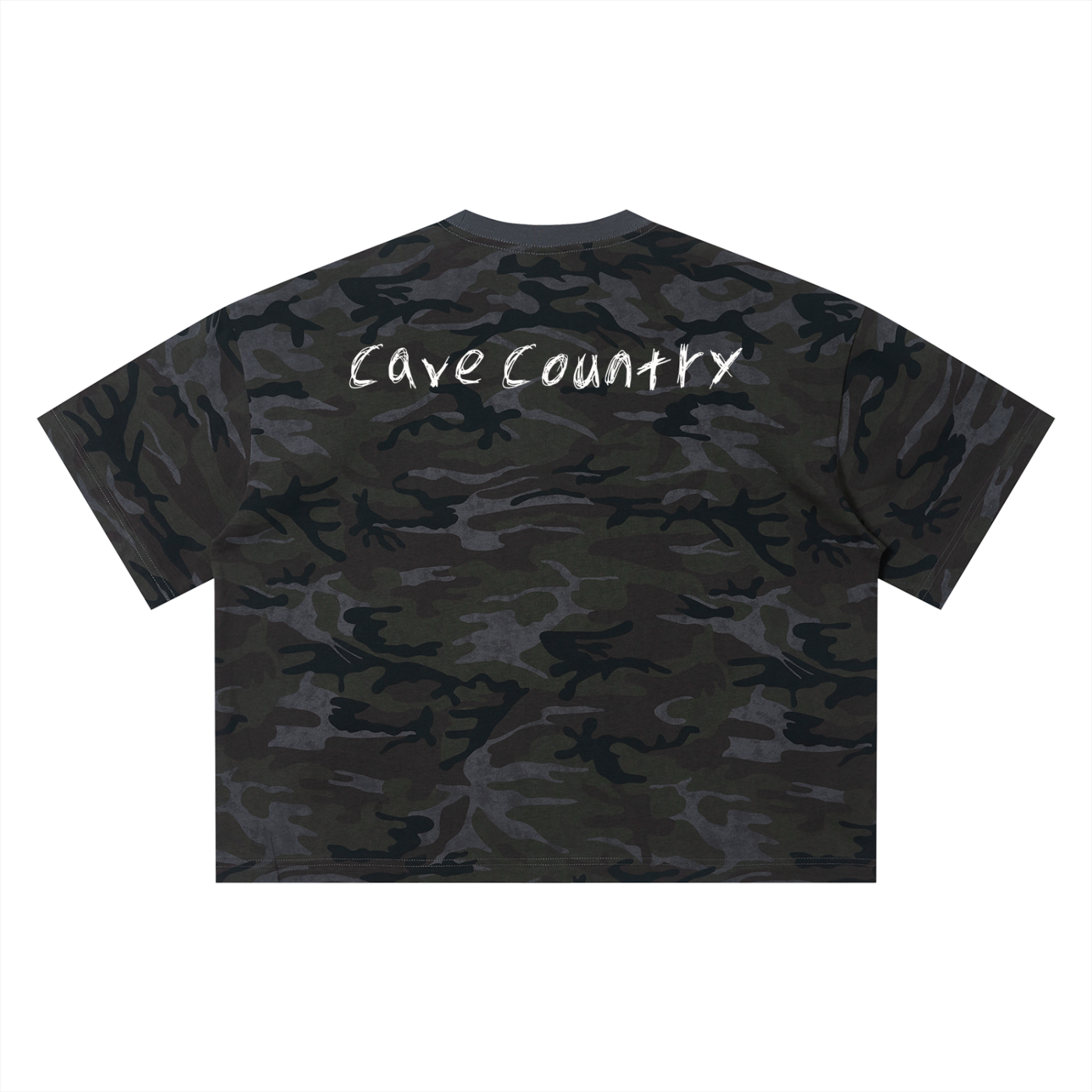 "Cave Country" Unisex Camo Boxy T-Shirt