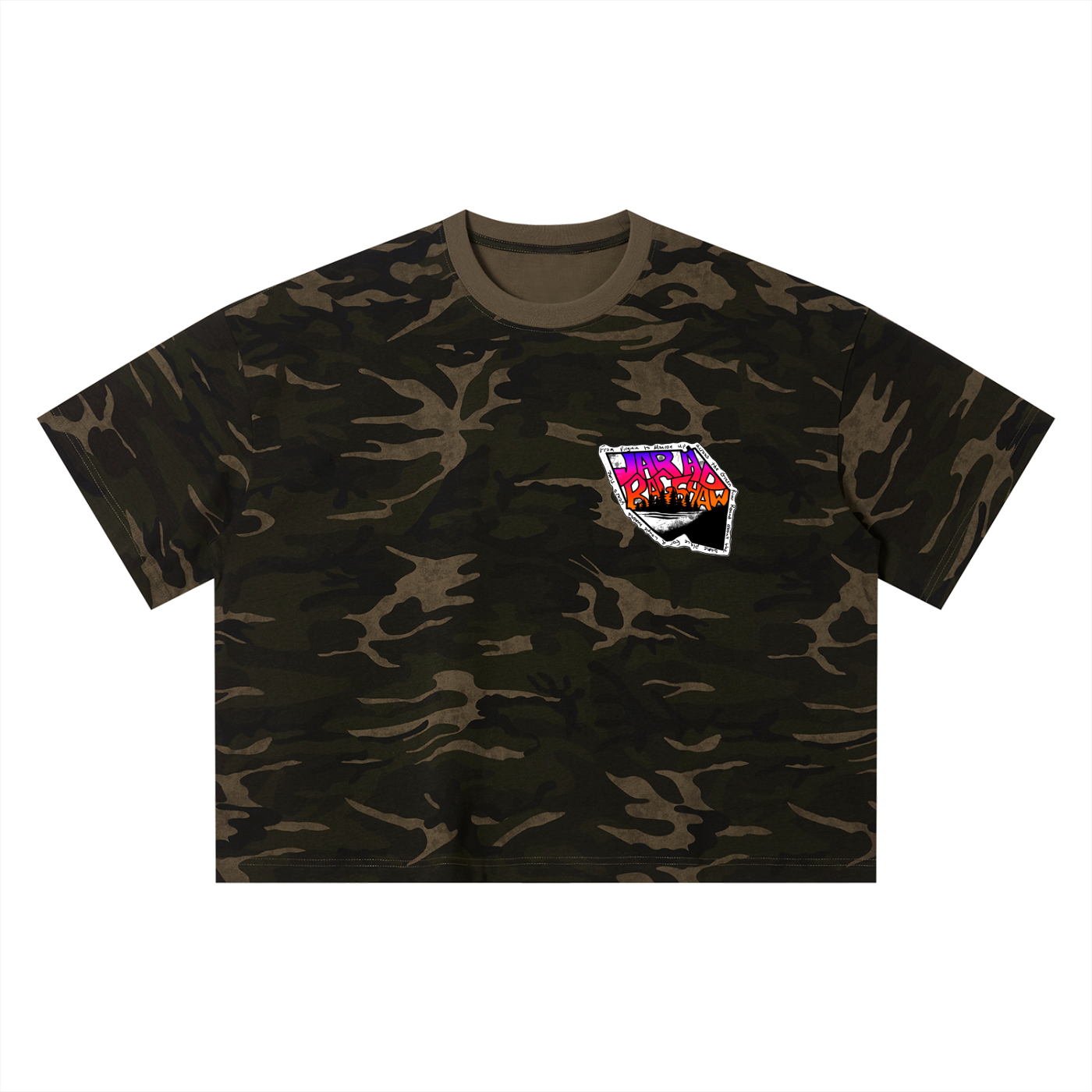 "Cave Country" Unisex Camo Boxy T-Shirt